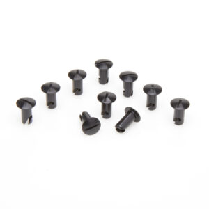 Dzus Buttons Aluminum 0.500" Black (10pk)