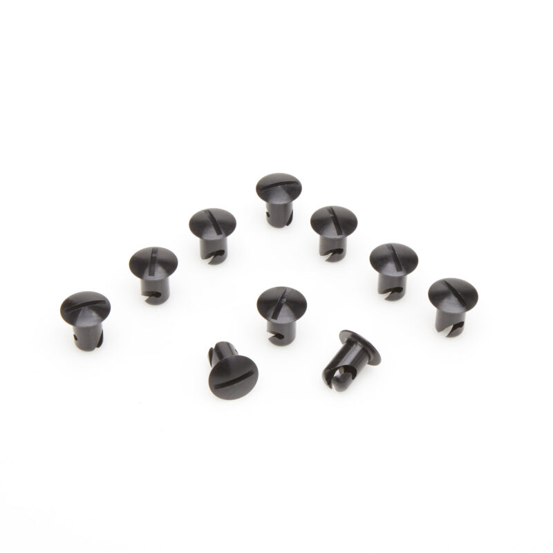 Dzus Buttons Aluminum 0.450" Black (Ea)