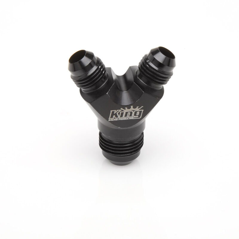 '-08AN to 2X -06AN Male Flare Union Y Black