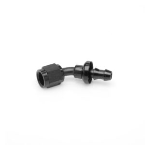 -04 45 Degree Push Fit Hose End Black