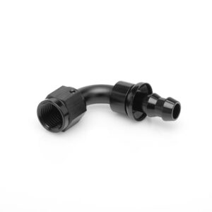 -06 90 Degree Pushloc Hose End Black