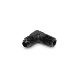 Adaptor 90 Degree -06 JIC to 1/4" NPT Black