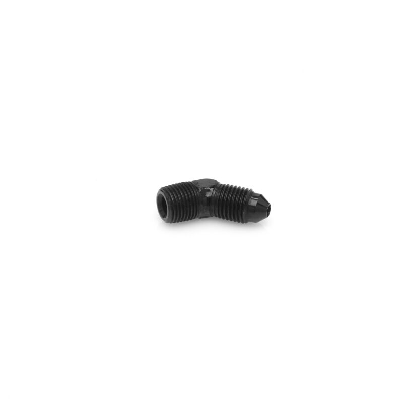 Adapator 45 Degree -03 JIC to 1/8" NPT Black