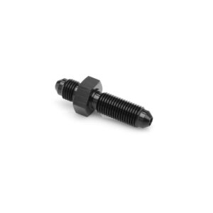 '-04 Bulkhead Straight Fitting - Black
