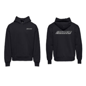 Driven Midwest Heavyweight Hoodie - Black - Gray Logo - Adult Small