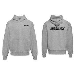 Driven Midwest Heavyweight Hoodie - Gray - Black Logo - Adult Small