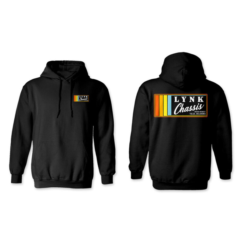 LynK Heavyweight Hoodie - Black - Retro Logo - Adult 4X-Large
