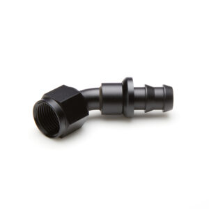 -08 45 Degree Pushloc Hose End Black