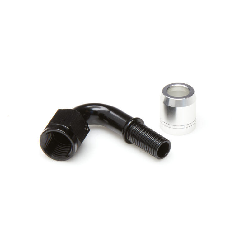 -12 120 Black Crimp Hose End KR PTFE Hose
