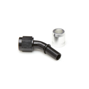 -06 45 Black Crimp Hose End KR PTFE Hose