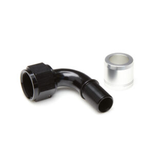 -12 90 Black Crimp Hose End KR PTFE Hose