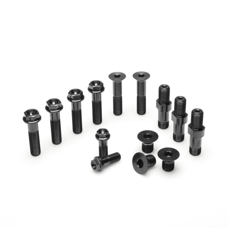 Black Titanium - Front End Bolt Kit w/Brake