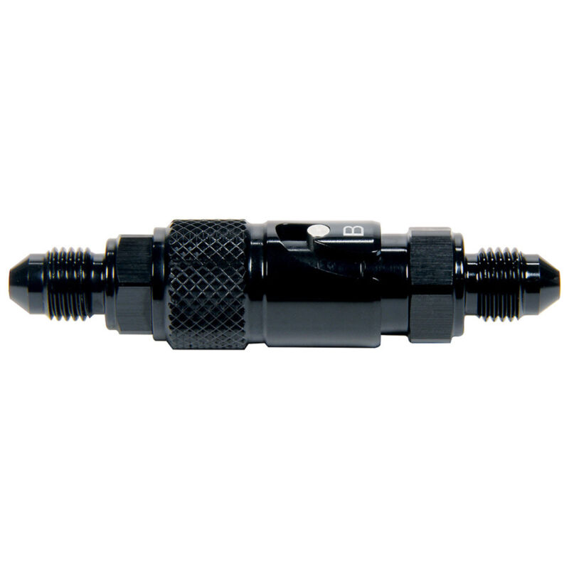 QUICK DISCONNECT BRAKE LINE FITTING BLK ALUM -3