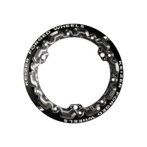 Black 10" Forged Beadlock Ring w/Tabs