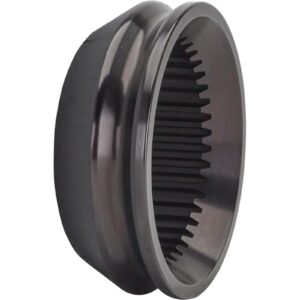 DMI 3/8" ALUMINUM SPLINED AXLE SPACER-TAPERED-BLACK