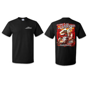 Los Vaqueros T-Shirt - Black - Finish 1st - Adult 2X-Large