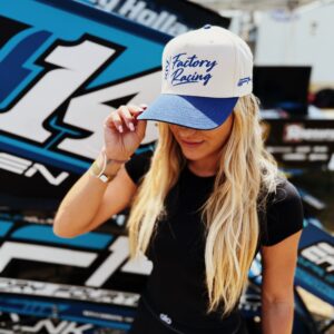 F14 Canvas Hat Royal Blue/White